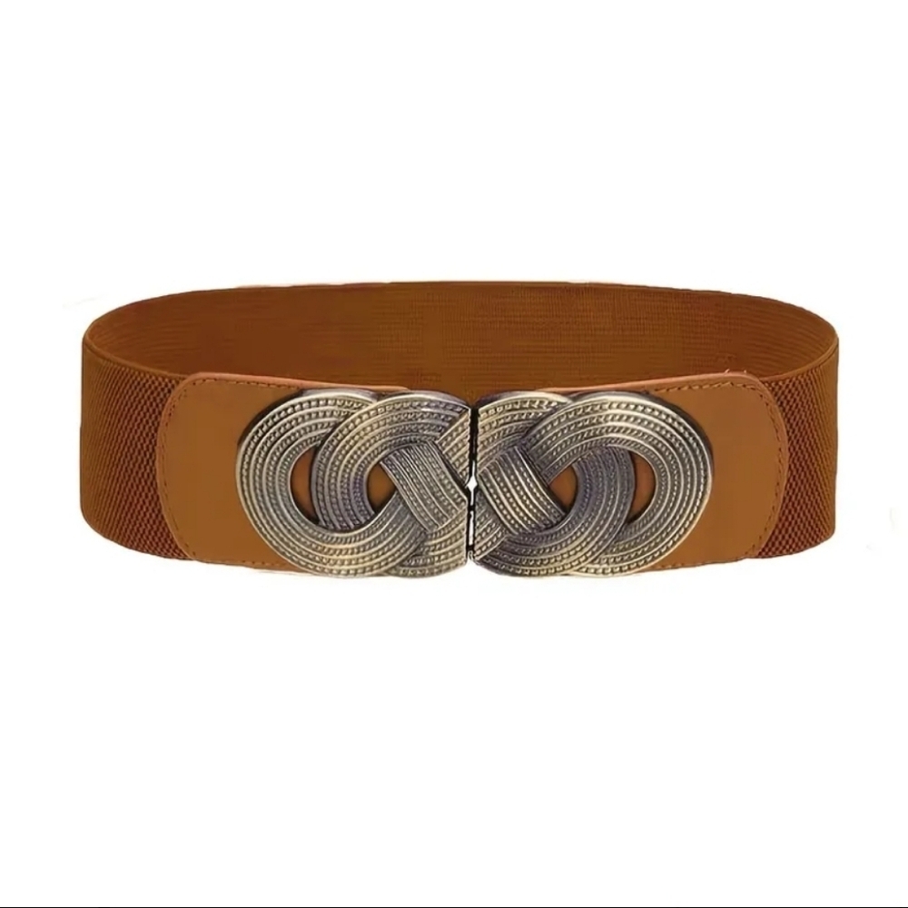 Elastic Metal Belt/ Decorate Wide Belt - Picture 2 of 9
